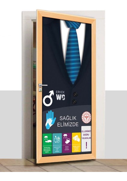 Kapı Giydirme - Erkek Öğrenci Wc - K1159