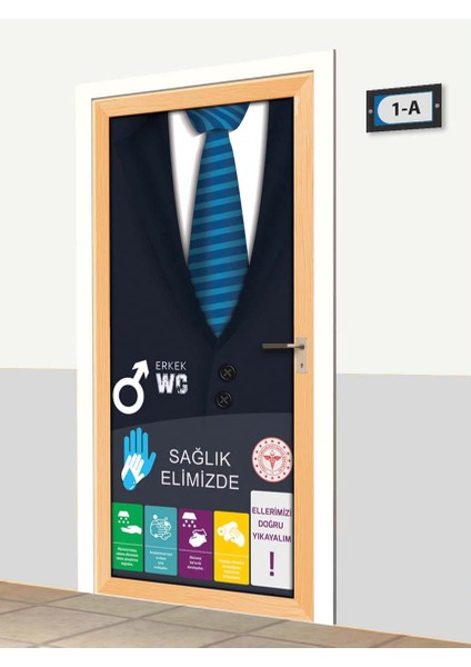 Kapı Giydirme - Erkek Öğrenci Wc - K1159 fiyatları