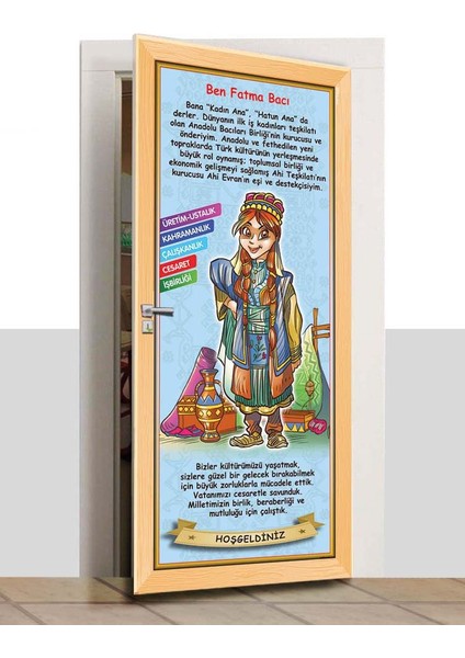 Kapı Giydirme - Çizgi Tarih - Fatma Bacı - K608