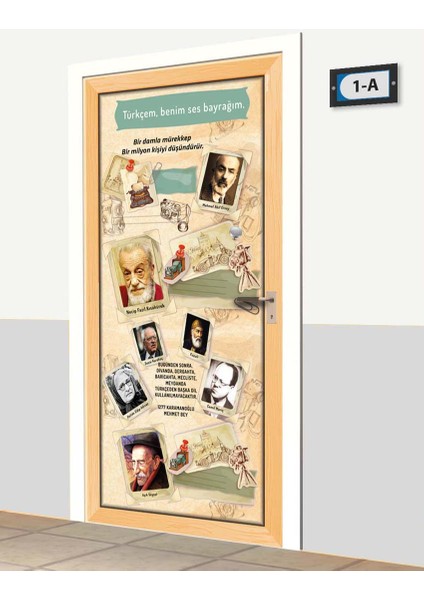 Kapı Giydirme - Türkçem Benim Ses Bayrağım - K1001 fiyatları