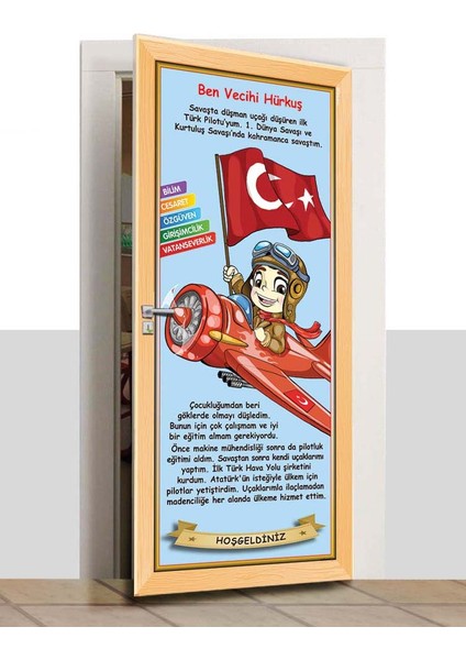 Kapı Giydirme - Çizgi Tarih - Vecihi Hürkuş - K601