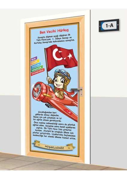 Kapı Giydirme - Çizgi Tarih - Vecihi Hürkuş - K601 fiyatları