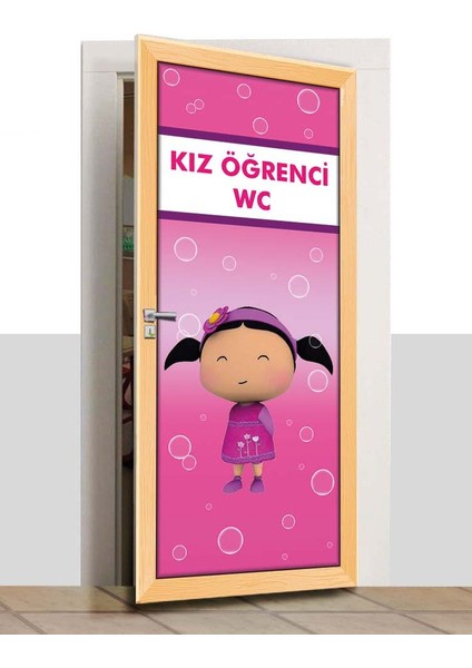 Kapı Giydirme - Kız Öğrenci Wc - K1100