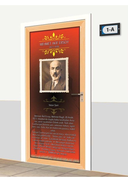 Kapı Giydirme - Mehmet Akif Ersoy - K1054 fiyatları