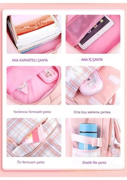 Kızlar Sırt Çantası, Çocuklar Için Büyük Kapasiteli Rahat Omuz Çantası (Yurt Dışından) modelleri