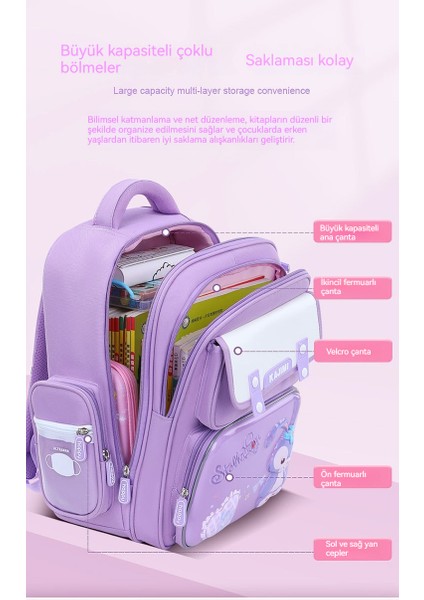 Kız Sırt Çantası, Çocuklar Için Büyük Kapasiteli Omurga Sırt Çantası (Yurt Dışından) modelleri