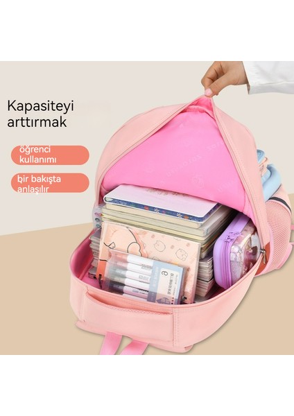 Kız Sırt Çantası, Çocuklar Için Büyük Kapasiteli Omurga Sırt Çantası (Yurt Dışından)