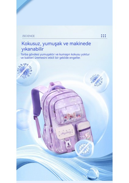 Kız Sırt Çantası, Çocuklar Için Büyük Kapasiteli Omurga Sırt Çantası (Yurt Dışından)