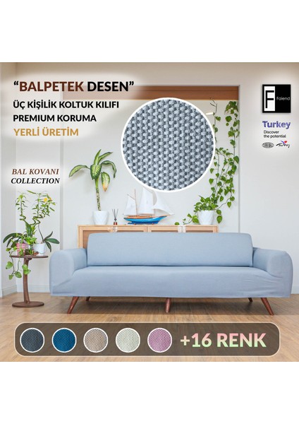 Likrali esnek 3 kişilik koltuk kılıfı streç lastikli çekyat kanepe örtüsü Modern Koltuk kılıfı balpeteği gri