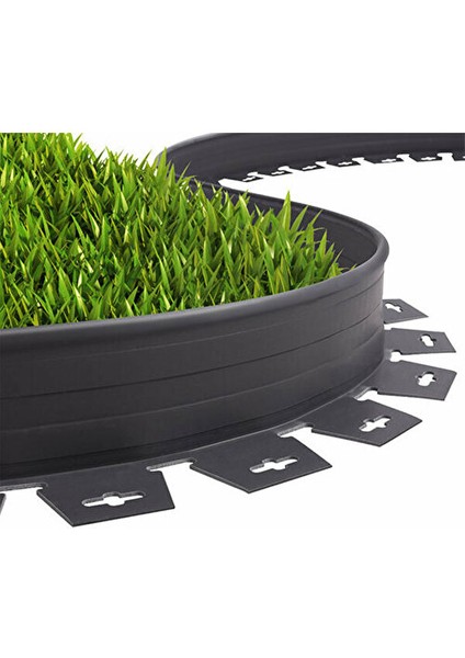 Çim Ayırıcı / Sınırlandırıcı Plastik Ayraç 25 Metre – Siyah