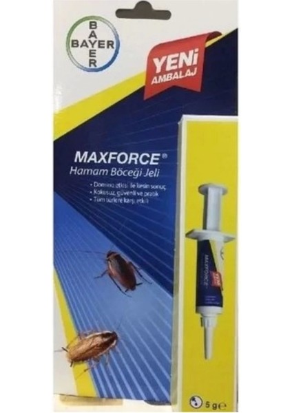 Maxforce Platin Jel Hamam Böceği Jeli 5 gr