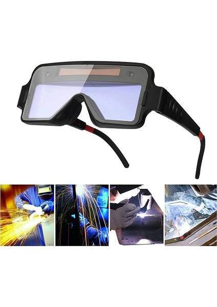 Kaynak Gözlüğü Otomatik Kararan Güneş Enerjili Kaynak Gözlük Maskesi Kask Kaynakçı Güvenlik Koruyucu Gözlük Kaynakçı Gözlükleri (Yurt Dışından)