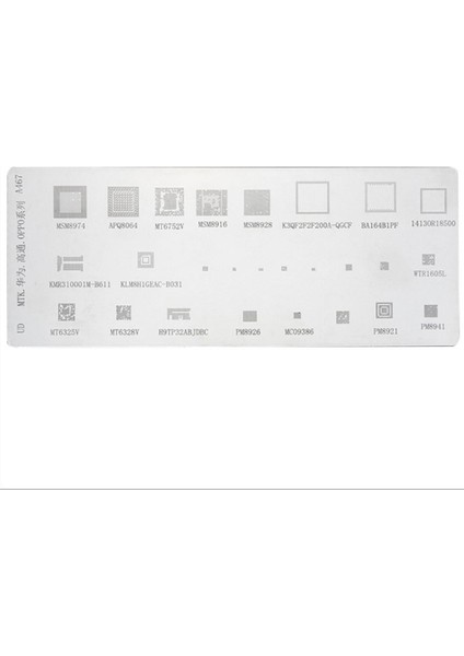 4pcs Evrensel Bga Stencil-4 x Bga Reballing Stencils-Gümüş (Yurt Dışından)