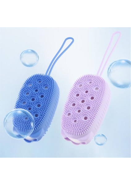 Silikon Vücut Scrubber Banyo Peeling Fırçalama Sünger Duş Fırçası Exfoliator Cilt Bakımı Temizleyici Ölü Cilt Sökücü Banyo Araçları (Yurt Dışından) fırsatları