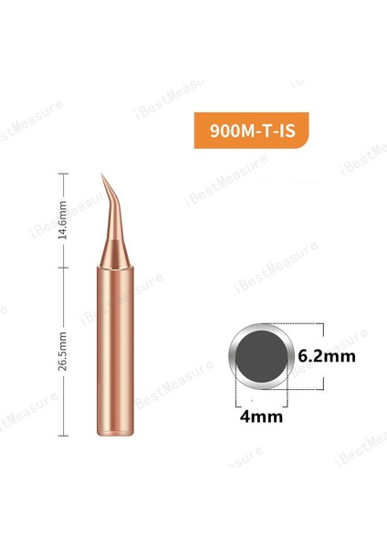 1/5 Adet 900M-T Saf Bakır Havya Ucu Kurşunsuz Lehim Ipuçları Kaynak Kafası Bga Lehimleme Araçları Markalama Demir (Yurt Dışından)
