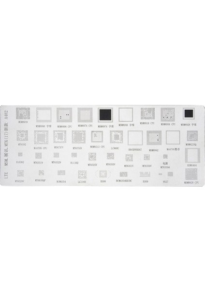 Adet Evrensel Bga Şablon Mtk Msm Samsung Huawei Xiaomi iPad Cpu Ram Pm Ic Reball Pin Doğrudan Isı Şablonu (Yurt Dışından)