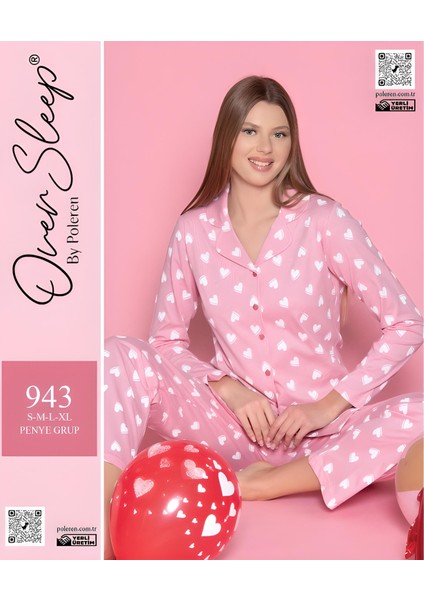 Over Sleep Kadın Poleren Pijama Takımı