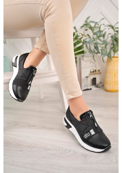 Kadın Şerit Lastik Detaylı Günlük Ayakkabı