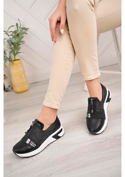 Kadın Şerit Lastik Detaylı Günlük Ayakkabı modelleri