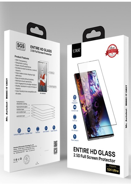 Samsung Galaxy S24 Ultra Ekran Koruyucu Cam Urr X-Grade Gorilla Hd Glass Make It Resistan