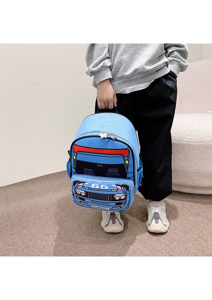 Anaokulu Okul Çantası 3-4 Yaş Çocuk Sırt Çantası Sırt Çantası Araba Tarzı Okul Çantası (Yurt Dışından) modelleri