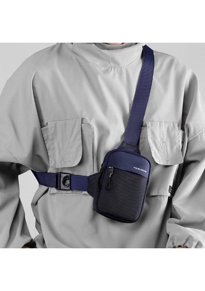 Erkek Göğüs Çantası Crossbody Çanta Mini Çanta Spor Göğüs Çantası (Yurt Dışından)