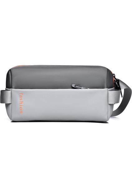 Erkek Bel Çantası Büyük Kapasiteli Crossbody Çanta Rahat Göğüs Çantası Spor Omuz Çantası (Yurt Dışından)