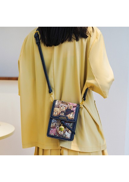 Kadın Omuzdan Askili Çanta Cep Telefonu Çantası Kanvas Çanta Moda Crossbody Çanta (Yurt Dışından) modelleri