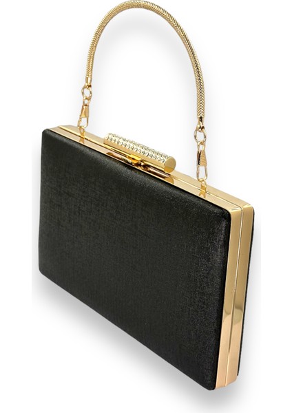 Siyah Renk Çizilmez Derili Metal Kasalı Zincirli Bayan Abiye Çanta Gece Çantası Düğün Nişan Kına Gelin Party Çantası Mezuniyet Portföy Clutch fiyatları