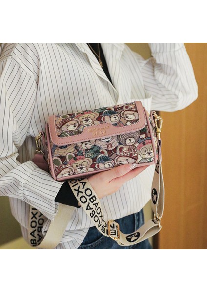 Omuz Çantası Kadın Moda Çapraz Vücut Çanta Geniş Omuz Askılı Kadın Çantası (Yurt Dışından) fiyatları