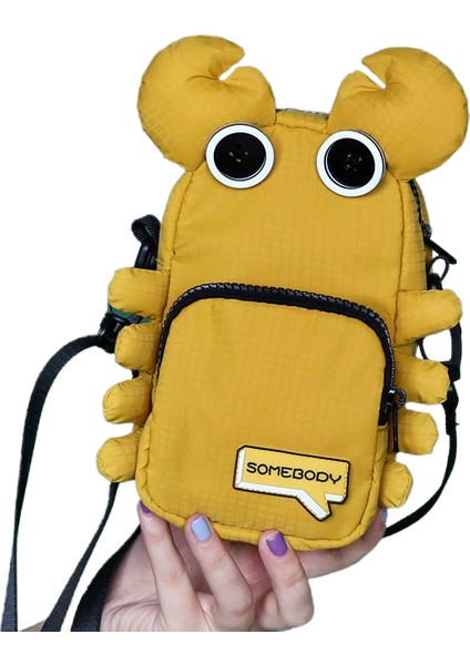 Yengeç Şekli Çapraz Vücut Çantası Cep Telefonu Çantası Kızlar Küçük Omuz Çantası (Yurt Dışından)