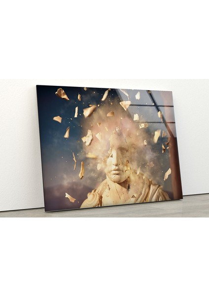 Modern Heykel Temperli Cam Duvar Tablosu fiyatları