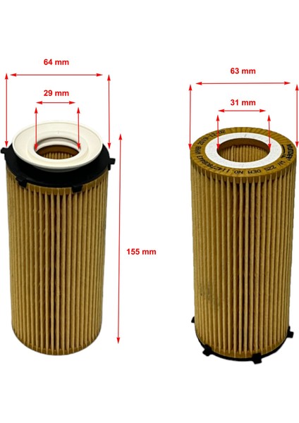 Bmw X6 E71, E72 (X-Drive 30 D, 40 D) 2008-2014 Yağ Filtresi fiyatları