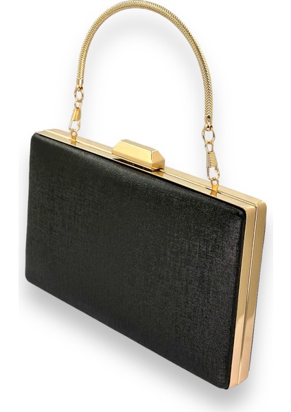 Siyah Renk Çizilmez Derili Metal Kasalı Zincirli Bayan Abiye Çanta Gece Çantası Düğün Nişan Kına Gelin Party Çantası Mezuniyet Portföy Clutch fiyatları