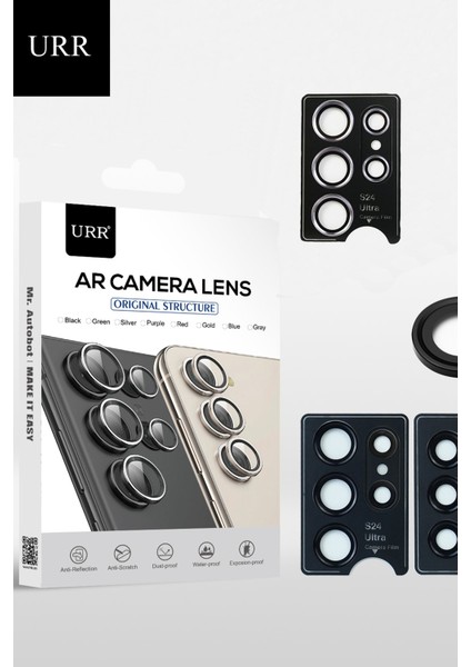 Samsung Galaxy S24 Ultra Stainless Steel Make It Ar Gorilla Su Ve Toz Geçirmez Lens Koruyucu Cam Titanyum fiyatları