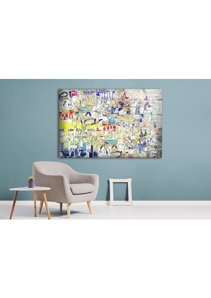 Sokak Grafitisi Cam Duvar Tablosu