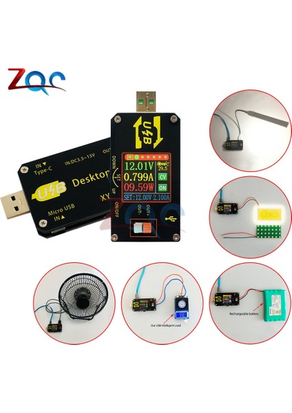 USB Gerilim Dönüştürücü Step Up Down Modülü Dc 3.5 -15V - Dc 0.6 -30V cc Cv Buck Boost Dönüştürücü Besleme Kartı Qc 2.0 Qc 3.0 (Yurt Dışından)