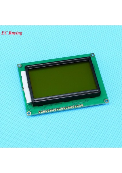 12864 LCD Ekran Modülü 5 V LCD Ekran Sarı Yeşil Ekran Evrensel LCD Denetleyici Siyah Karakter Arka Işık ST7920 128*64 (Yurt Dışından)