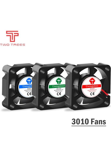 3010 4010 4020 5010 5015 12V 24V Soğutma Turbo Fan Fırçasız 3D Parçaları 2pin Ekstruder Dc Soğutucu Üfleyici Fanlar 1 Adet (Yurt Dışından)