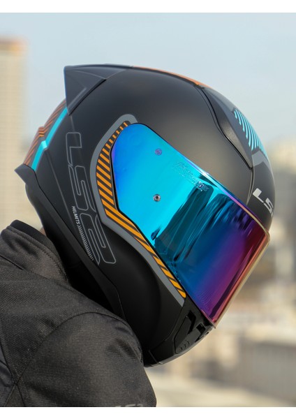Rapıd 2 Race Extra Mat Gri-Neon Turuncu Kask