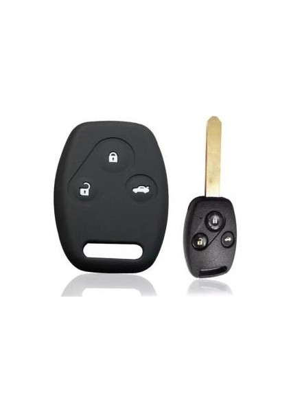 Honda Civic Fd6 Crv Accord 3 Tuşlu Silikon Anahtar Koruma Kılıfı