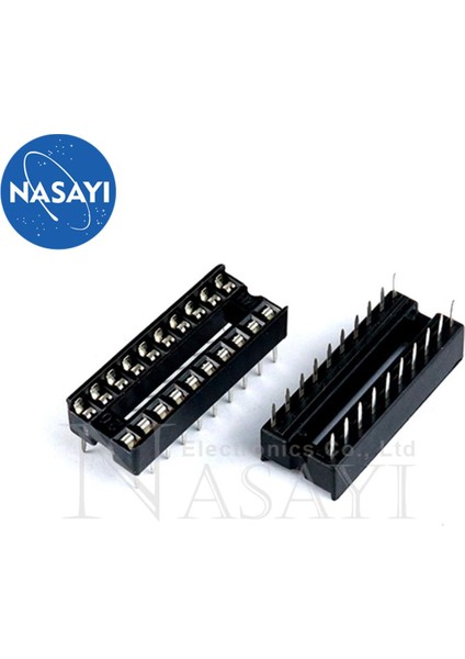 10 Adet Ic Soket Entegre Blok In-Line Dıp Tek Çipli Mikrobilgisayar Çipi Düz Ayak Tabanı Alt 20P Dar (Yurt Dışından)