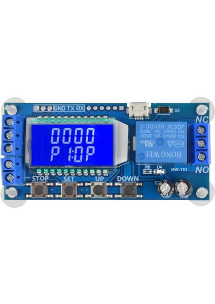 Mikro USB Dijital LCD Ekran Zaman Geciktirme Rölesi Modülü Dc 6-30 V Kontrol Çok Fonksiyonlu Zamanlayıcı Anahtarı Tetik Döngüsü Modülü Kurulu (Yurt Dışından) fiyatları