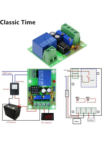 12V Pil Şarj Kontrol Panosu XH-M601 Akıllı Şarj Cihazı Güç Kontrol Paneli Otomatik Şarj Gücü (Yurt Dışından)