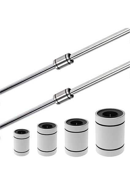 5 Adet/grup Lineer Bilyalı Rulmanlar Çalı Hareket Burç LM8UU LM6UU 6mm 8mm Cnc Lineer Rulmanlar Çubuklar Astar Ray Lineer Mil Parçaları (Yurt Dışından)