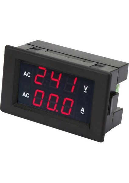 Di Tal Voltmetre LED Di Tal Ekran Ac 100~300 V Voltmetre 0-10A Amper Metre Di Tal Ampermetre Voltmetre (Yurt Dışından)