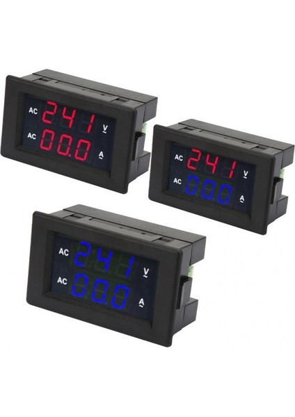 Di Tal Voltmetre LED Di Tal Ekran Ac 100~300 V Voltmetre 0-10A Amper Metre Di Tal Ampermetre Voltmetre (Yurt Dışından)
