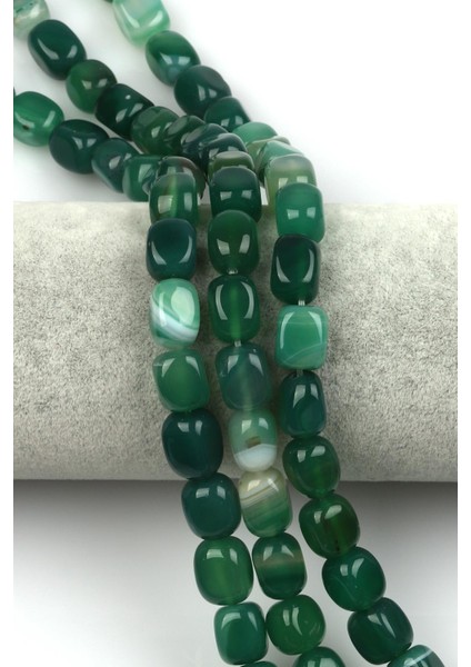 Akik Doğal Taş Dizi 8 x 12 mm Şekilsiz Kesim