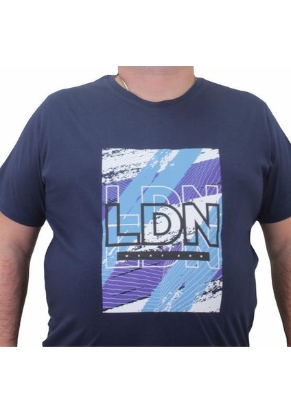 Erkek Büyük Beden Sıfır Yaka Tişört Ldn 23183 Marin fırsatları