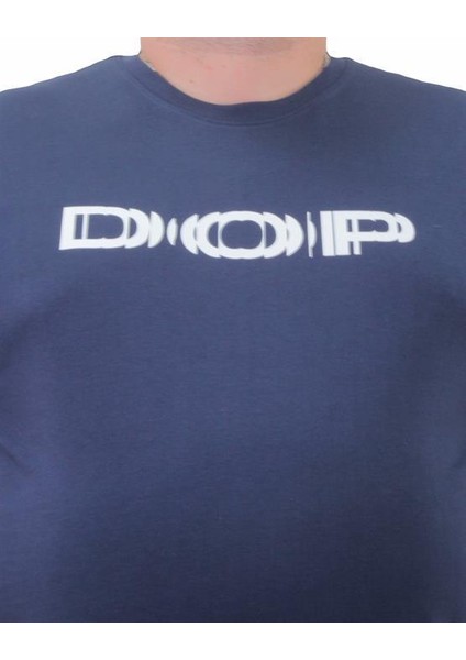 Erkek Büyük Beden Sıfır Yaka Tişört Dop 23176 Marin modelleri